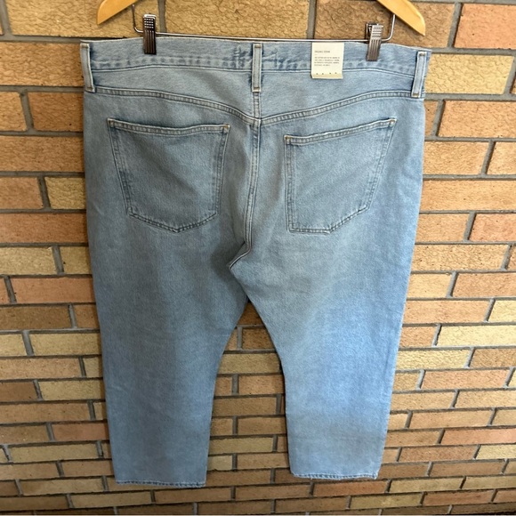 AGOLDE Mia Mid Rise Denim Jeans Straight Leg Scene Light Wash Women’s Size 34 - Picture 6 of 9